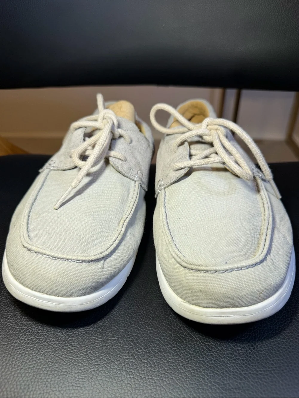 UGG Catton Boat Shoe Lace-Up Men Pewter Size 9.5 Warm Version